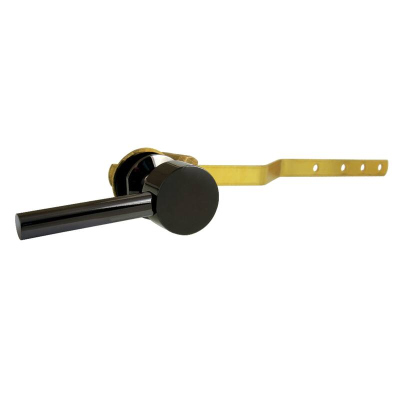 Water Onyx Toilet Tank Lever in Black Stainless Steel