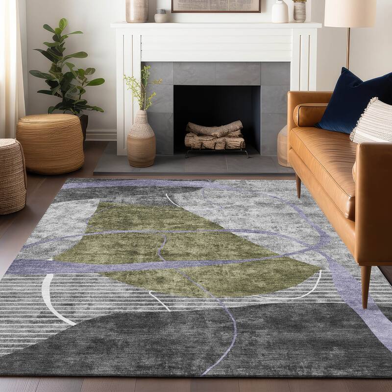 Premium Washable Super Soft Modern Carson Mayfield Rug