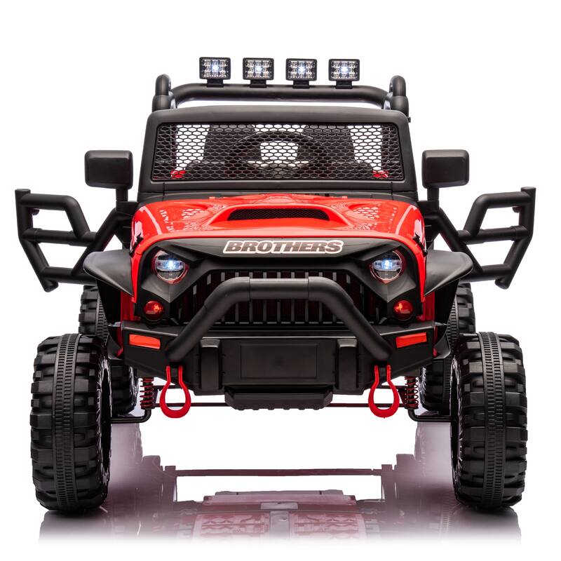 Kids Electric Ride-On Car 24V 400W with Parents Control, 3 Speed Settings, Bluetooth, USB, Music, LED Searchlights