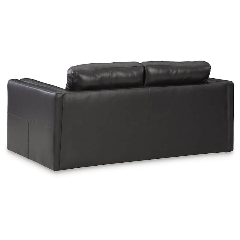 Signature Design by Ashley Amiata Black 4-Piece Upholstery Package - 96"W x 41"D x 35"H