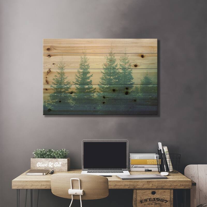 Going The Distance Print On Wood by Chelsea Victoria - Multi-Color