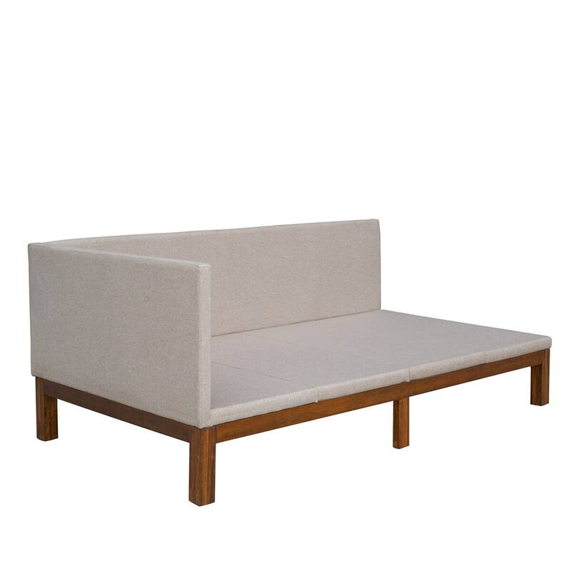 Merax Upholstered Daybed/Sofa Bed Frame Twin/Full Size Linen