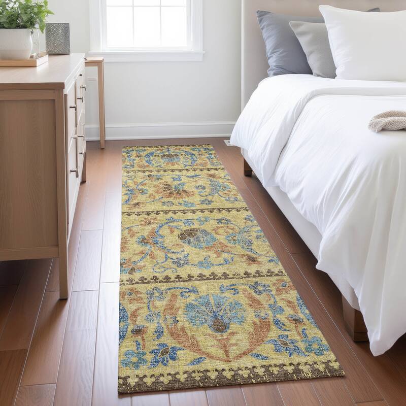 Machine Washable Indoor/ Outdoor Global Alix Chantille Rug