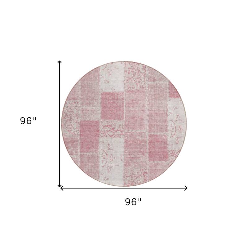 HomeRoots Patchwork Traditional Rectangle Outdoor Rug