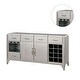 preview thumbnail 4 of 3, 5 Drawers Dining Room Server in Silver