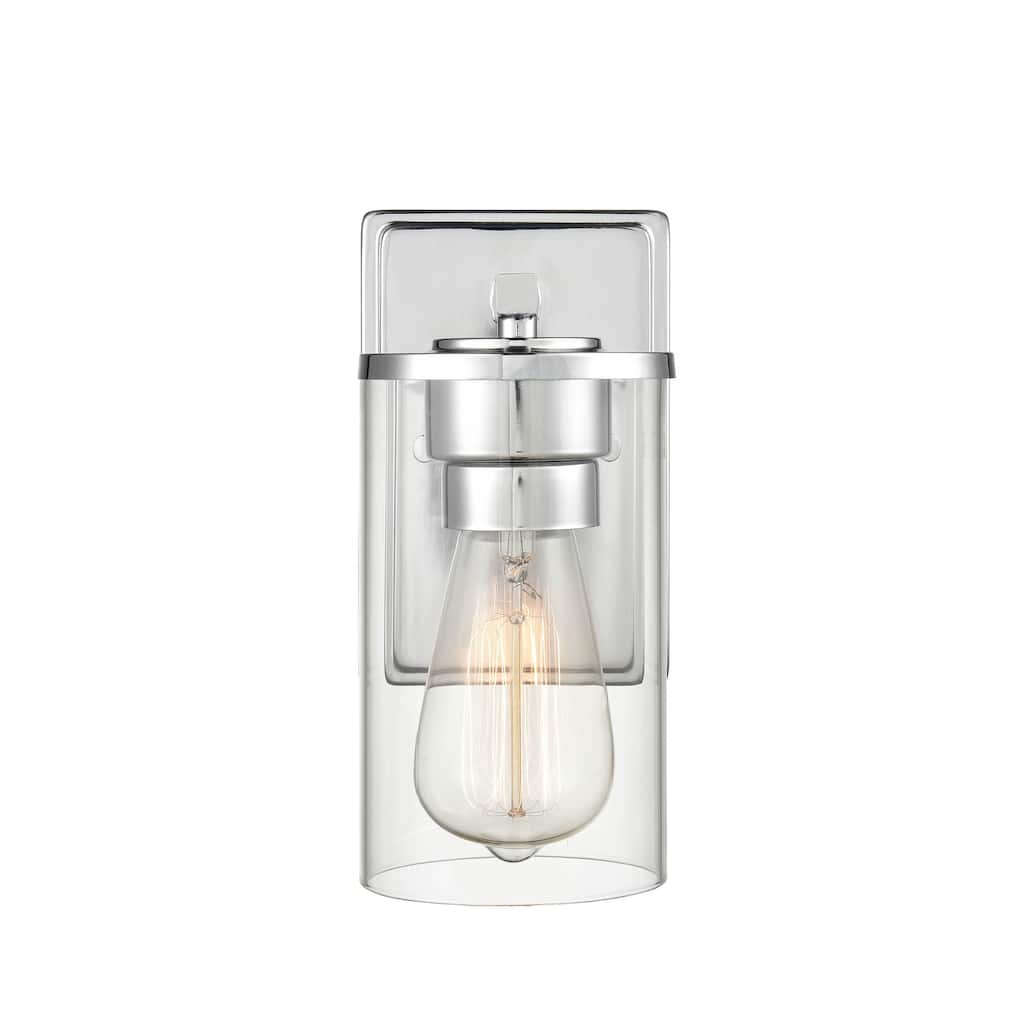 Millennium Lighting Verlana 1-Light Wall Sconce in Multiple Finishes with a Clear Glass Shade