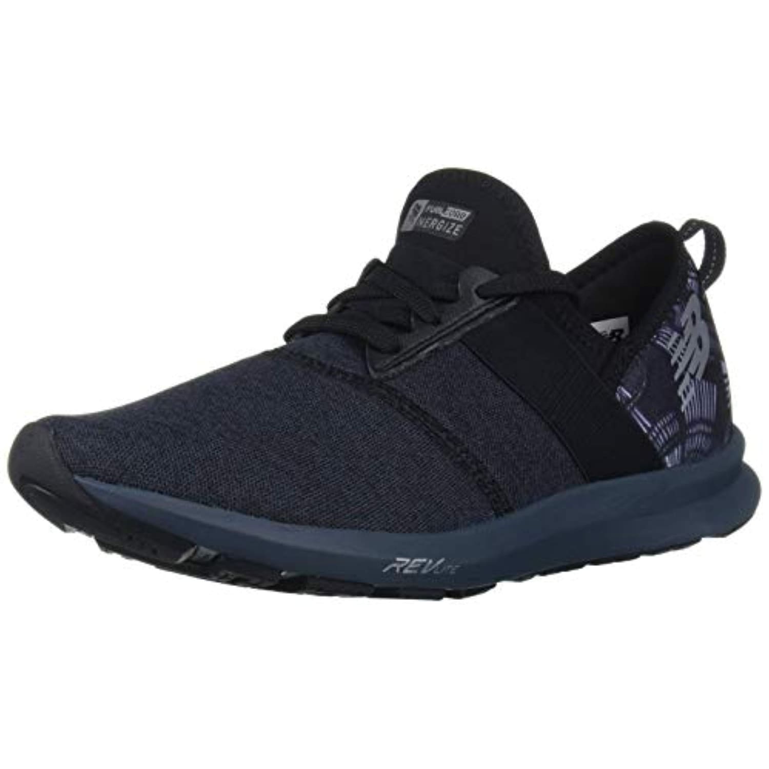 New Balance Women%27s FuelCore Nergize V1 Sneaker%2C Black ORCA Silver Metallic