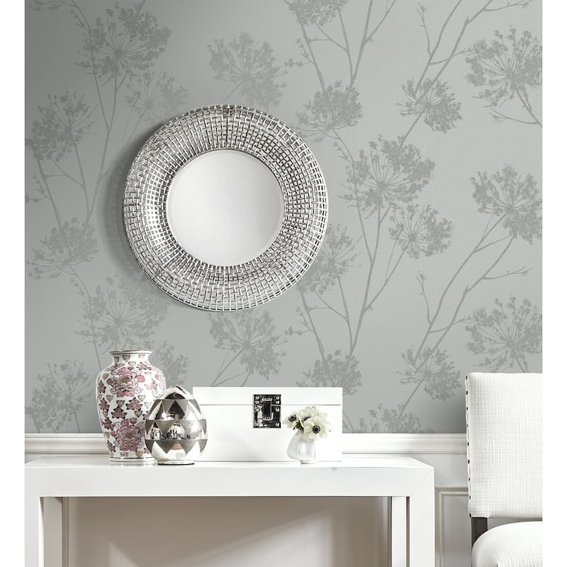 Seabrook Designs Wild Grass Glass Beaded Unpasted Wallpaper