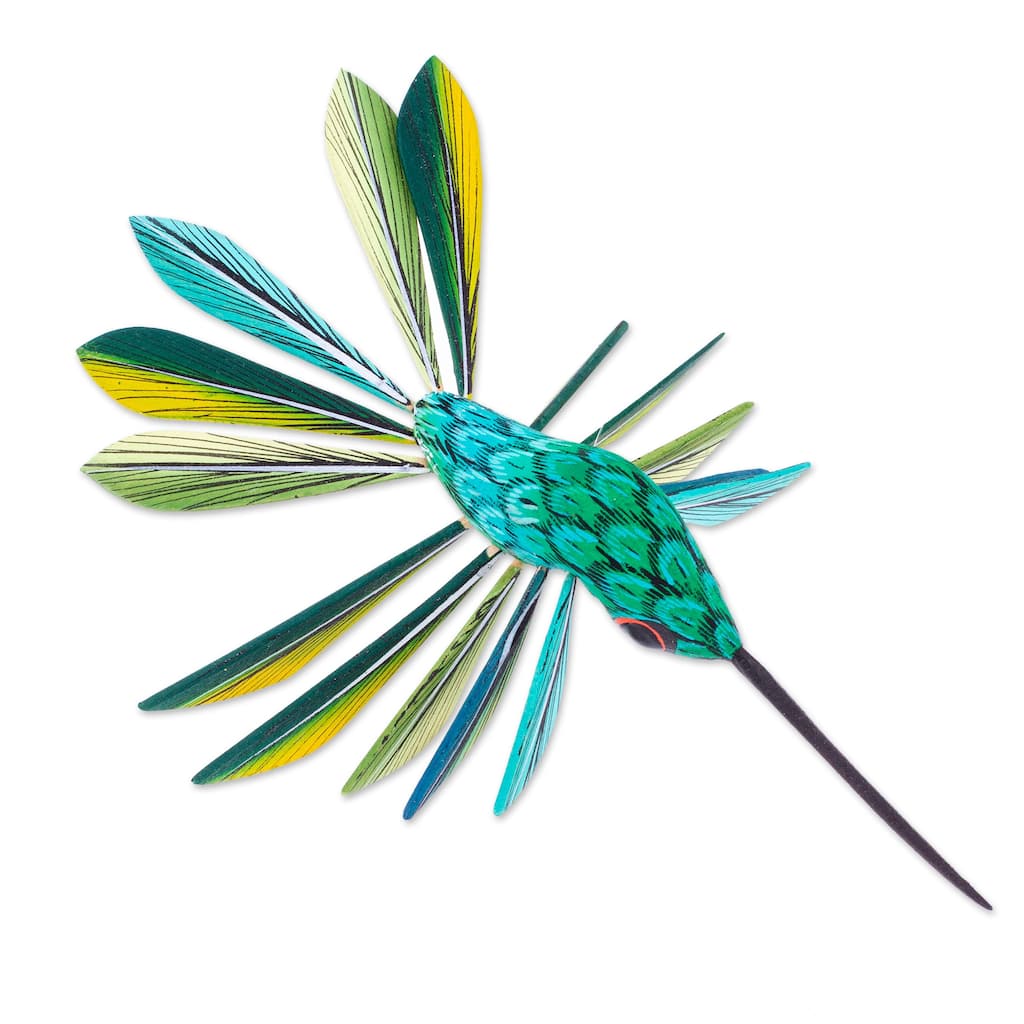 Novica Handmade Jungle Plumage Wood Alebrije Ornament