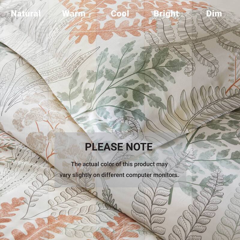 Harbor House Botanical 100% Cotton Sateen Duvet Cover Set