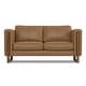 preview thumbnail 6 of 15, WYNDENHALL Hillcrest Modern, Contemporary 62 inch Wide Sofa in Genuine Leather