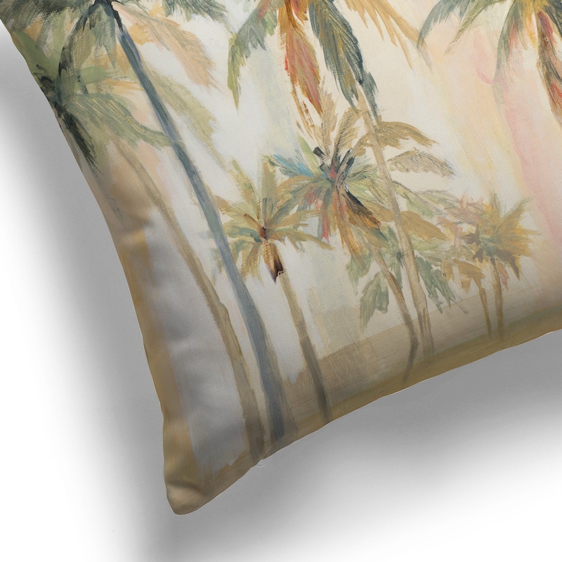 Laural Home The Palms Tropical Outdoor Decorative Pillow