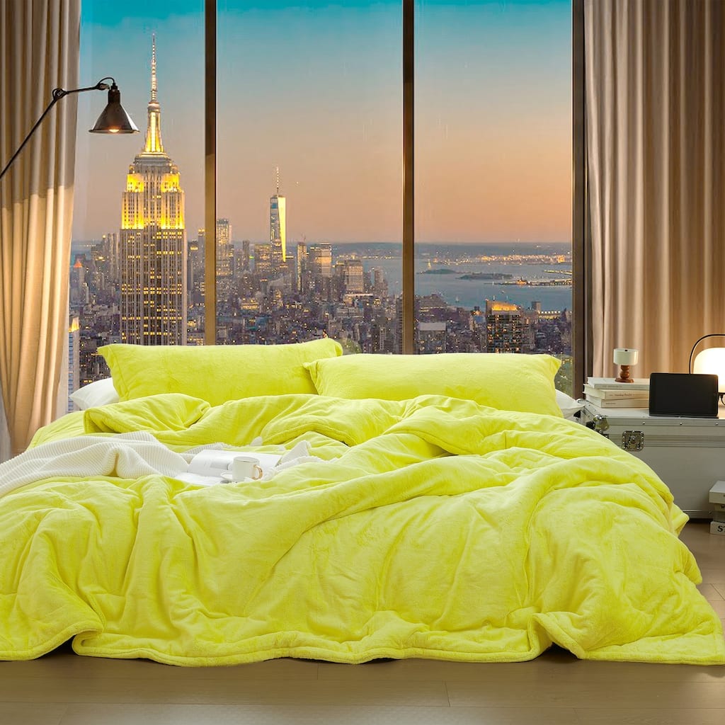 Neon Nights - Coma Inducer® Oversized Comforter Set - Neon Yellow