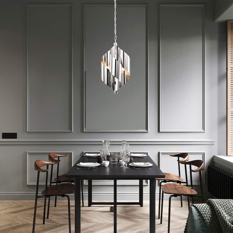 Ruzha 12 Inch Crome Polish Pendant 4 Light