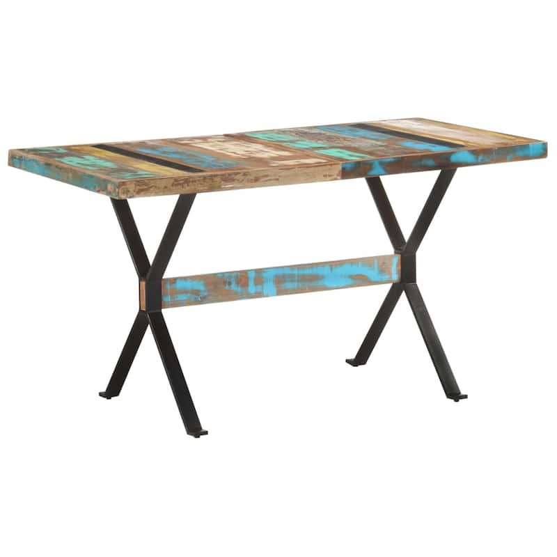 vidaXL Dining Table Wooden Dinner Bistro Table for Dining Room Kitchen Office