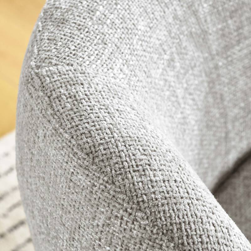 Vesta Chenille Fabric Upholstered Swivel Chair