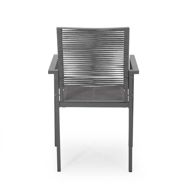 Modern Aluminum Dining Chair (Set of 2)
