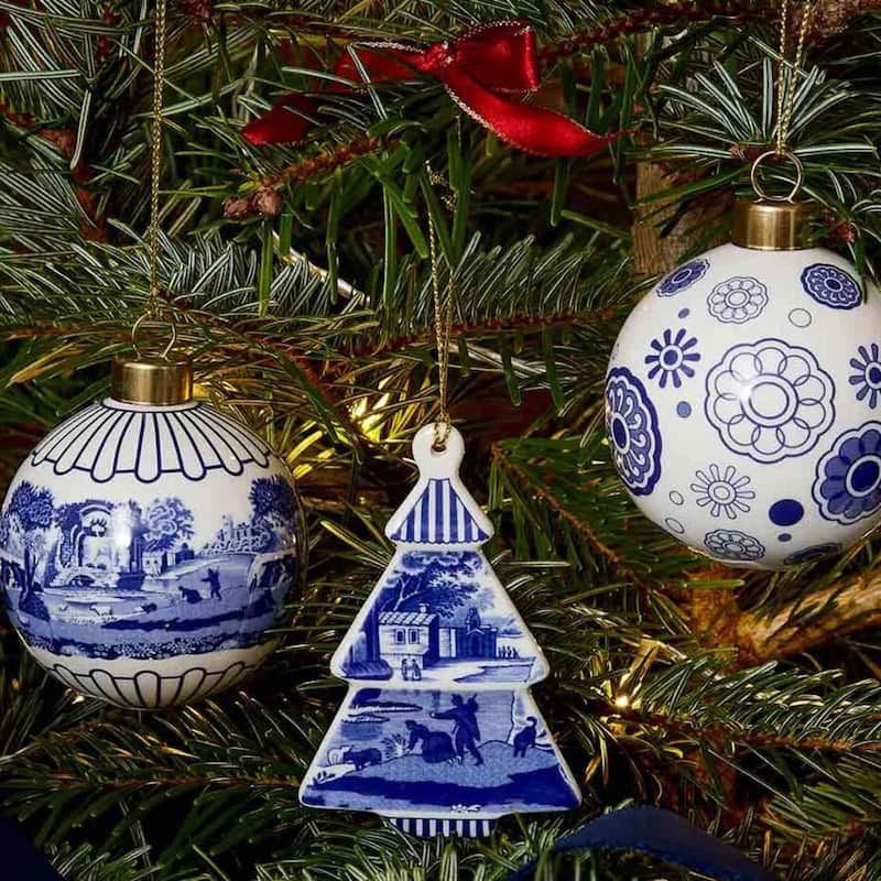 Spode Blue Italian Bauble - 2.6 Inch