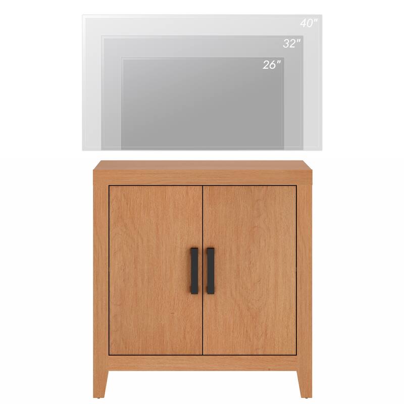 WAMPAT Farmhouse Buffet Cabinet with Door, Kitchen Sideboard for Dining & Living Room