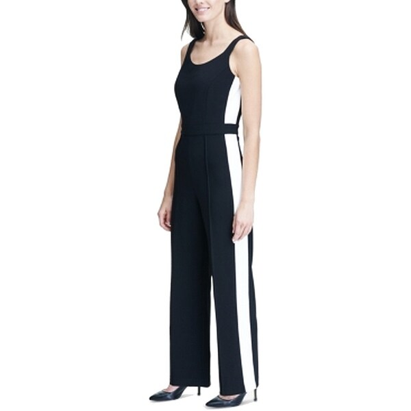 tommy hilfiger women's black jumpsuit
