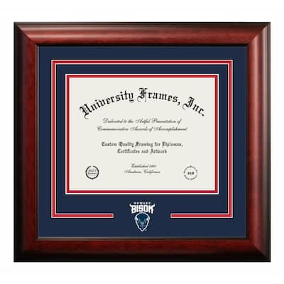 Howard University Bisons 11w x 8.5h Spirit Diploma Frame