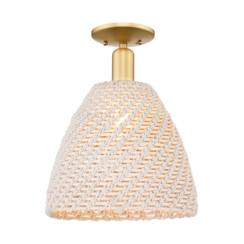 Innovations Lighting Downtown Urban - Natural Ballston Dome - 1 Light 12" Semi-Flush Mount Light