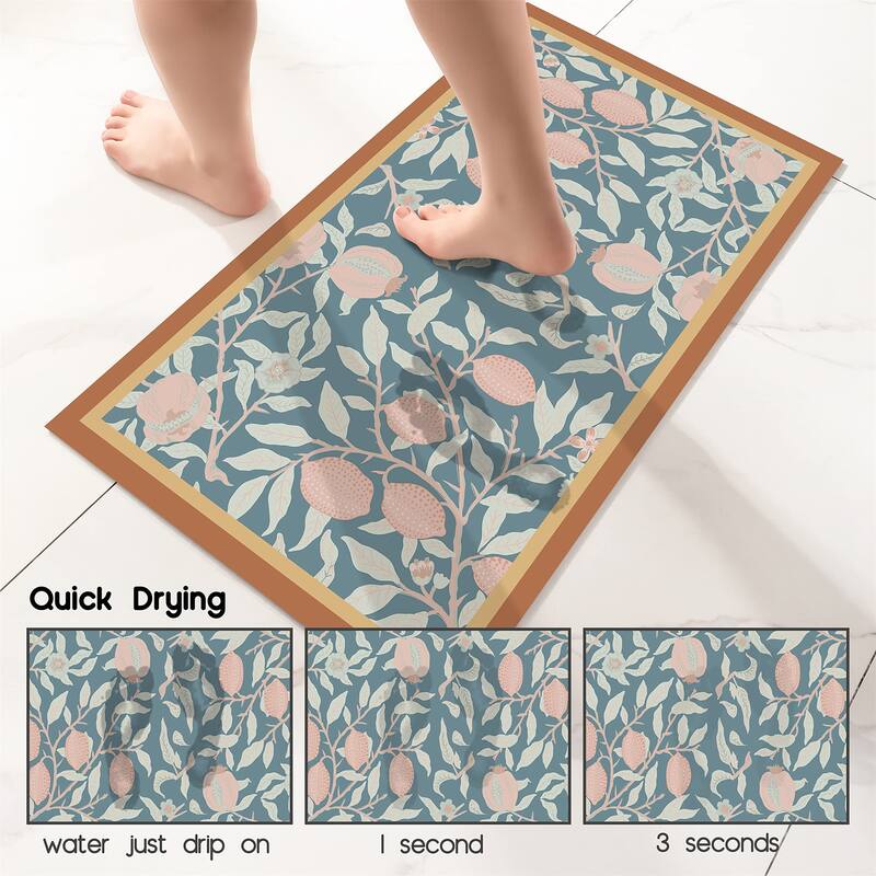 Bath Mat Rug-Thin Quick Dry