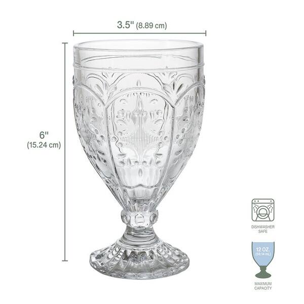 Fitz and Floyd Trestle Clear Goblet (Set of 4) Bed Bath & Beyond