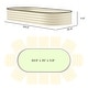 preview thumbnail 3 of 34, Outsunny 2PCS Galvanized Raised Garden Bed, Raised Beds for Gardening with Plant Support Stakes and Rubber Strap Edging