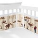 preview thumbnail 1 of 4, Tan Brown Western Cowboy Boy Girl Gender Neutral Sweet Jojo Designs + BreathableBaby Breathable Mesh Crib Liner Cow