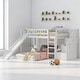 preview thumbnail 5 of 19, Twin Over Twin Bunk Bed with Slide and Staircase Storage Drawers, Convertible Ladder, Guardrails, No Box Spring Needed