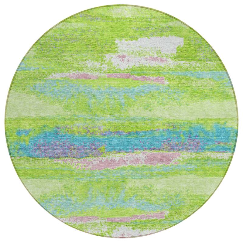 HomeRoots Abstract Transitional Rectangle Outdoor Rug