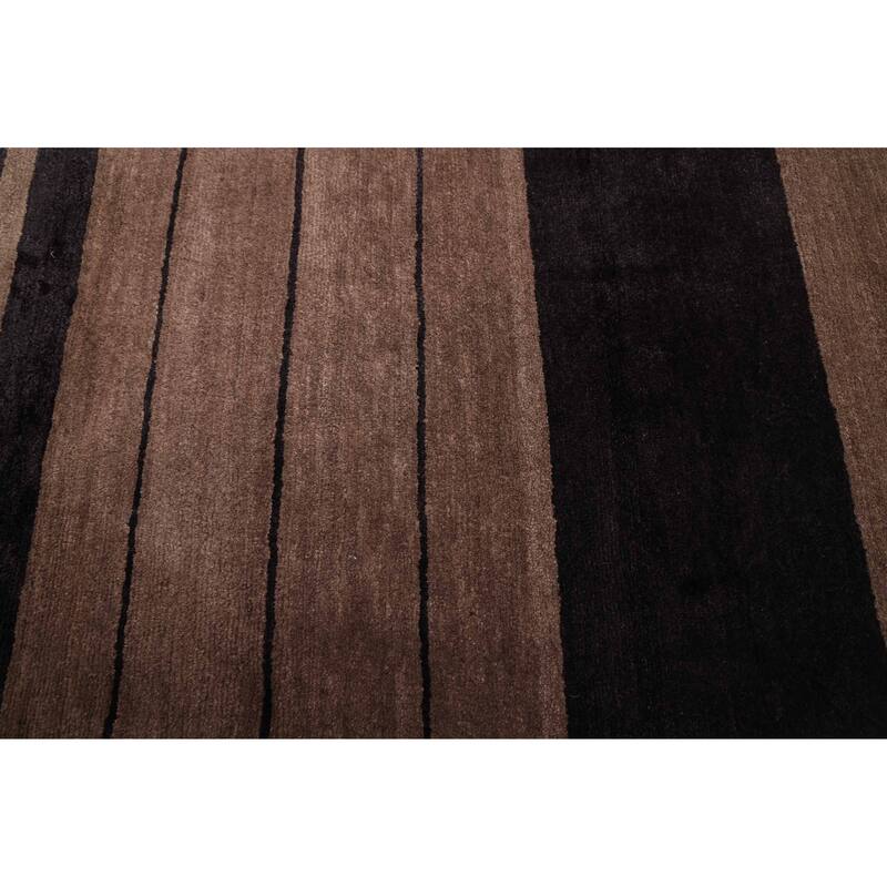 ECARPETGALLERY Hand-knotted Opulence Taupe Wool Rug - 8'0 x 9'6