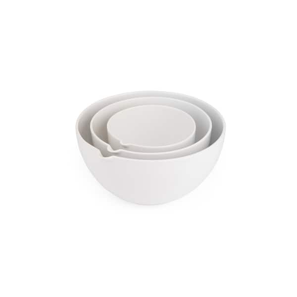 Nambe Duets Nesting Mixing Bowls - Large: 10" D; Medium: 8" D; Small: 6" D