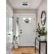 preview thumbnail 4 of 16, AFX Eris LED Flush Mount Light 14" - Black
