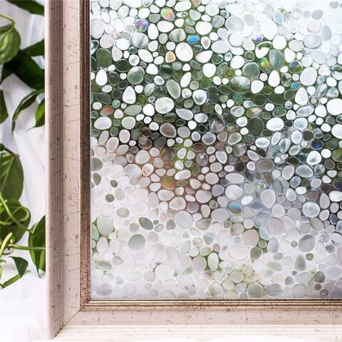 DCP Electrostatic cobblestone Window Film,78.7*17.7in