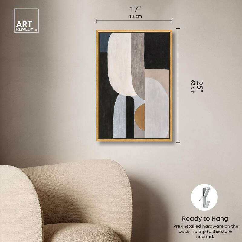 Interlocking Segments II Canvas by Art Remedy