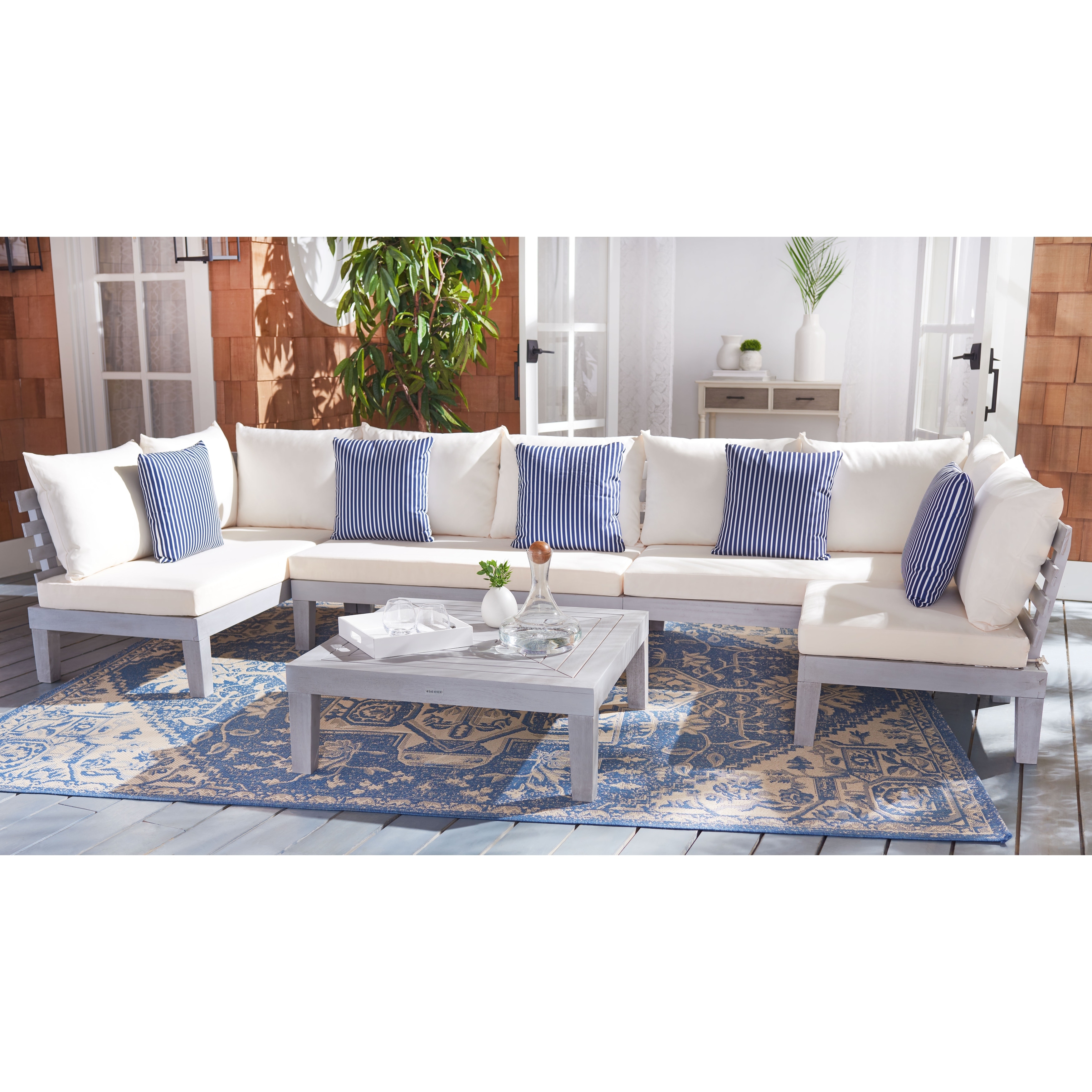 Safavieh outdoor living granton 5 outlet pc living set