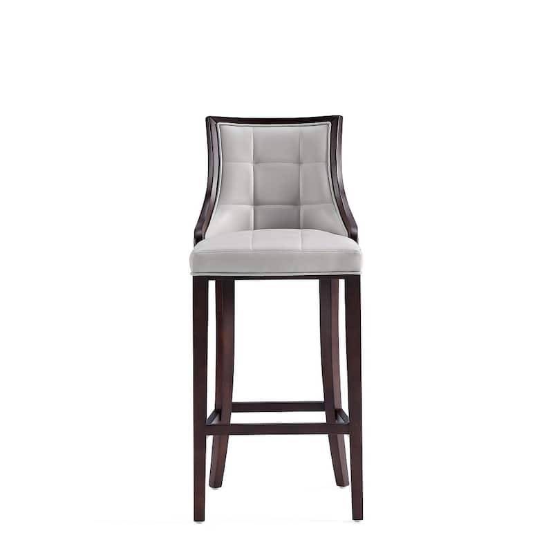 Manhattan Comfort Fifth Avenue 45 in. Walnut Beech Wood Bar Stool