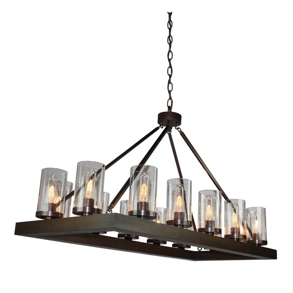 Artcraft Lighting Ac10554 Jasper Park 14 Light Linear Island Artcraft Lighting Ac10554 Jasper Park 14 Light Linear Island
