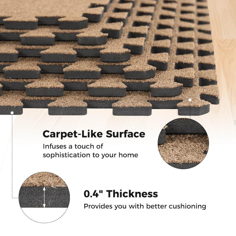 Costway 25/50 Pack-100/200 Sq.Ft. Foam Floor Tiles Interlocking Carpet - See Details