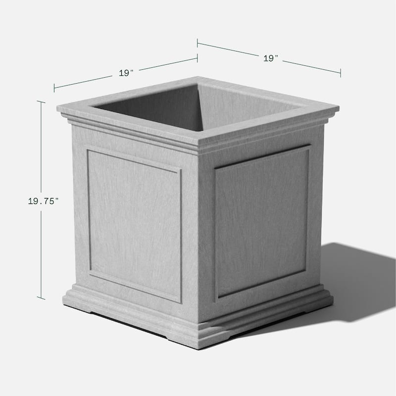 Veradek Brixton Cube 20-inch Planter Box