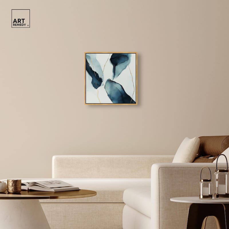 Cerulean Flow II Canvas by Art Remedy