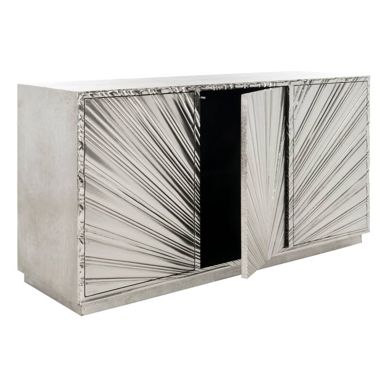 SAFAVIEH Home Sylas Sunburst 3-Door Sideboard - 60"W x 18"D x 32"H