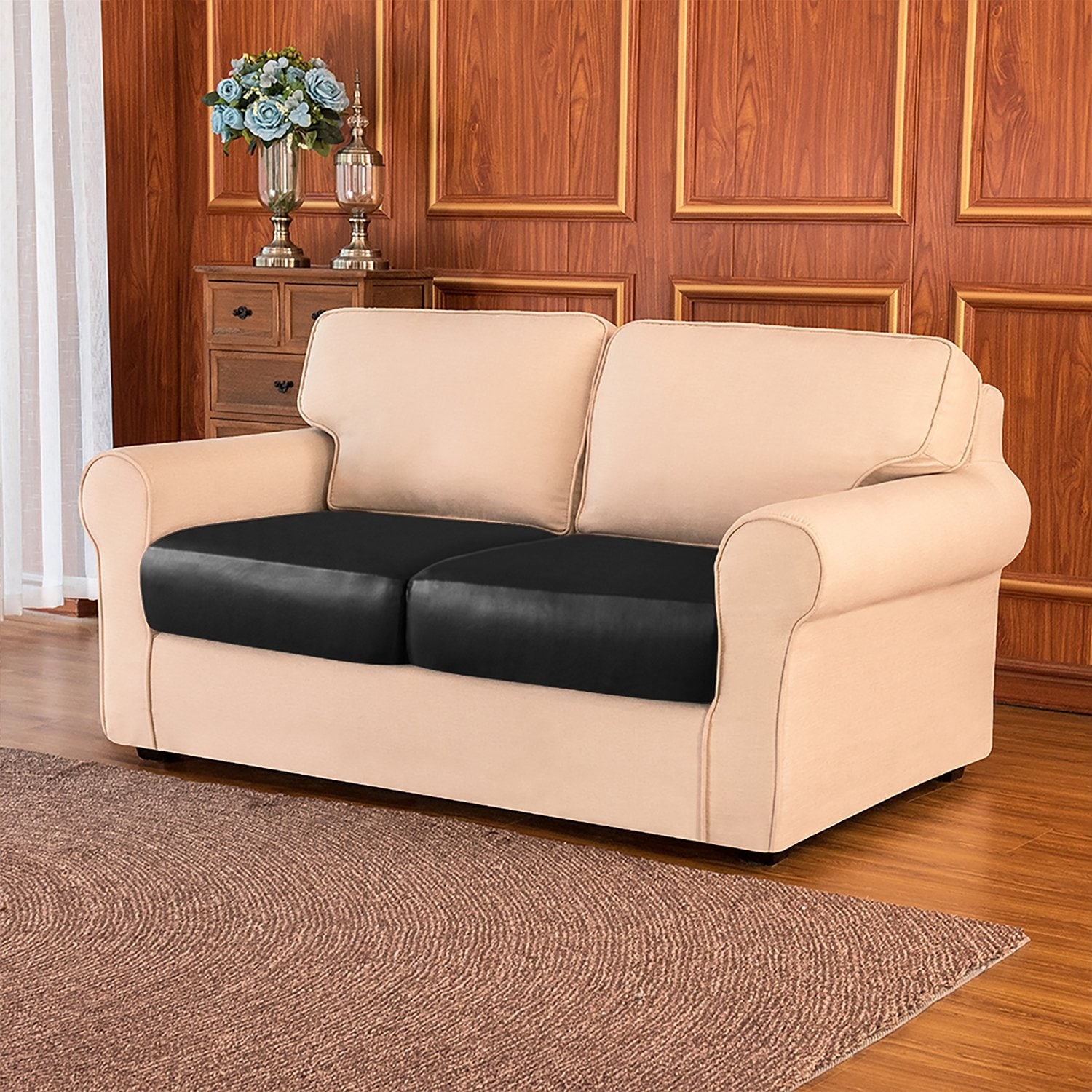 Wooden sofa seat cushion covers sales