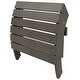 preview thumbnail 62 of 85, Vineyard HIPS Outdoor Folding Eco-Friendly All Weather Seashell Adirondack Chairs (12-Piece Conversation Set)