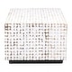 preview thumbnail 3 of 8, White Patina Coconut Shell Rectangular Coffee Table by East at Main