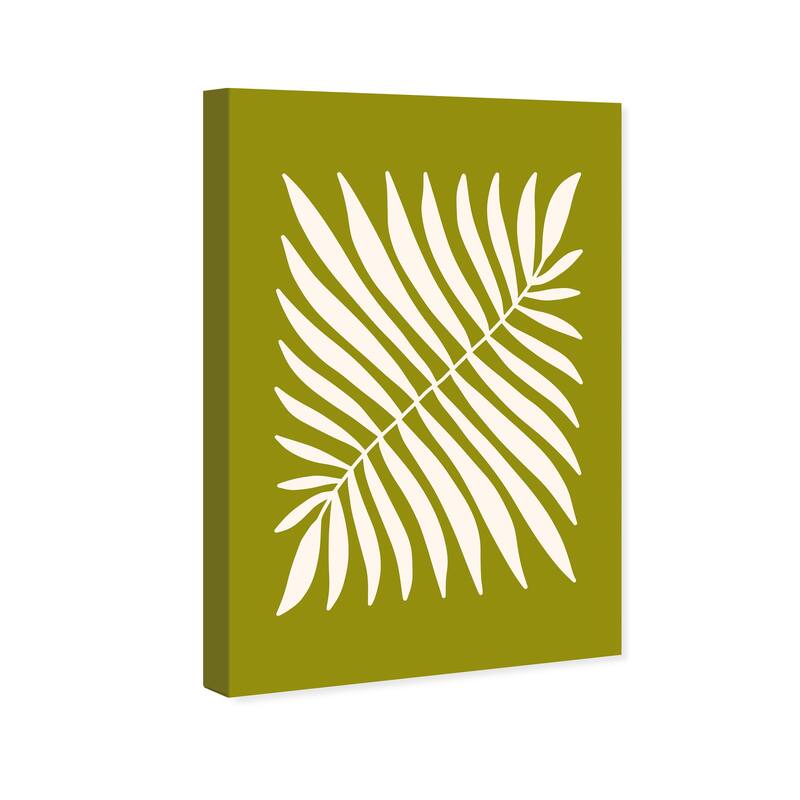 Wynwood Studio Canvas Floral and Botanical Fern like an Algae Green Modern & Contemporary Wall Art Canvas Print