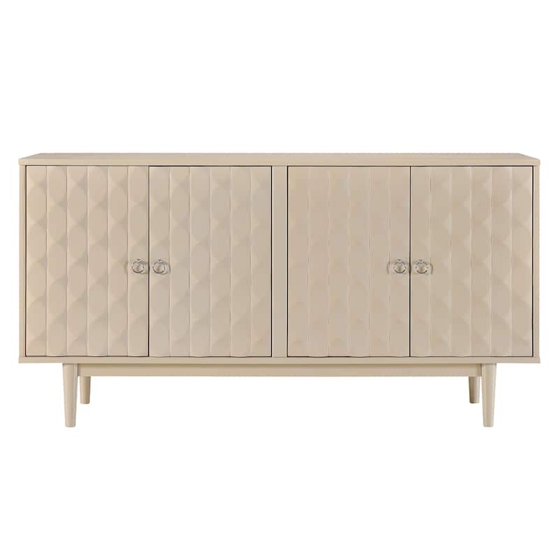 Modern Buffet Sideboard Accent Cabinet with Adjustable Storage Shelves