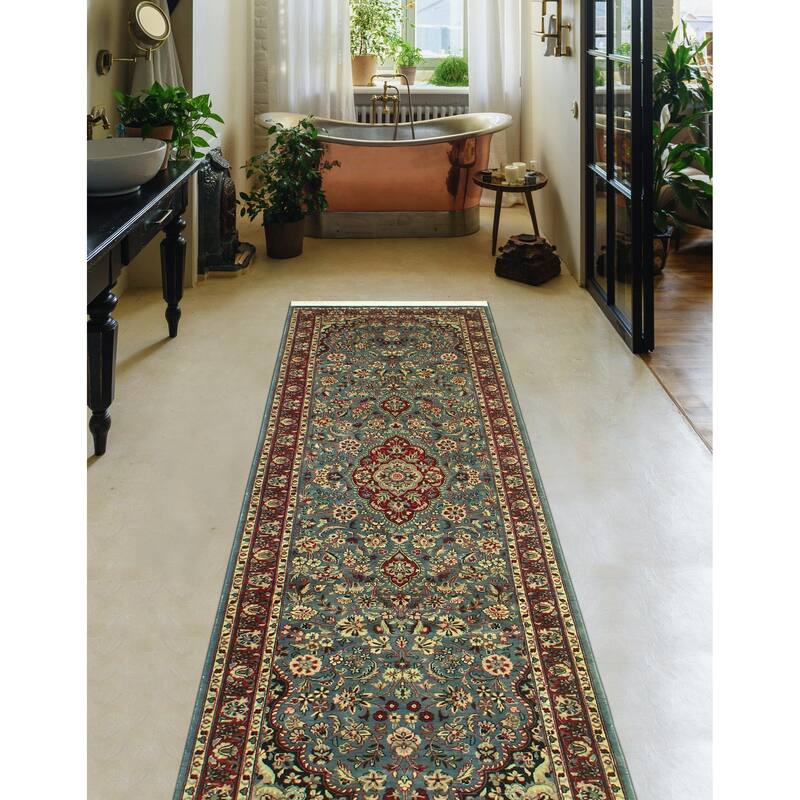 Pak-Persian Elvis Drk. Grey/Red Runner - 2'6" x 7'10"